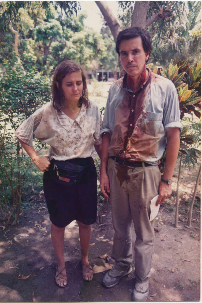 Amy Goodman and fellow journalist Allan Nairn were badly beaten by Indonesian soldiers after witnessing the Santa Cruz massacre while reporting on the East Timor independence movement.